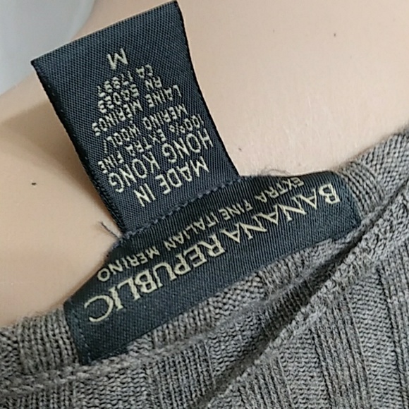 New BANANA REPUBLIC Italian Merino Sweater P49 - Picture 5 of 6